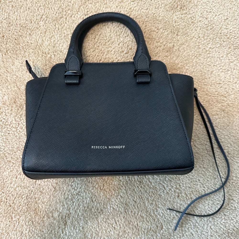 Rebecca Minkoff Micro Avery Tote Bag Black NWOT